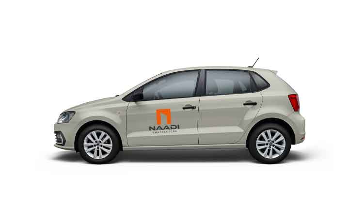 Naadi Contractors branded vehicle - Fleet 001
