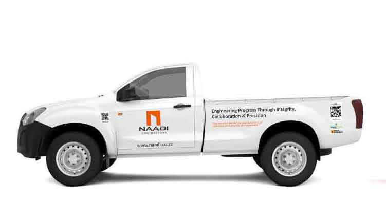 Naadi Contractors branded vehicle - Fleet 002